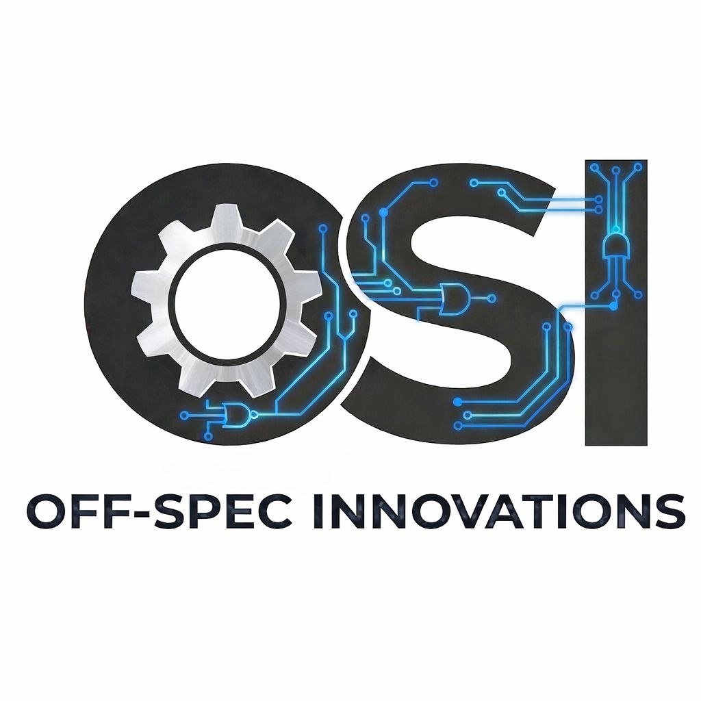 Off-Spec Innovations gear and circuit logo